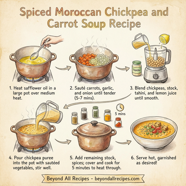 Spiced Moroccan Chickpea and Carrot Soup instructions