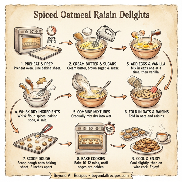 Spiced Oatmeal Raisin Delights instructions