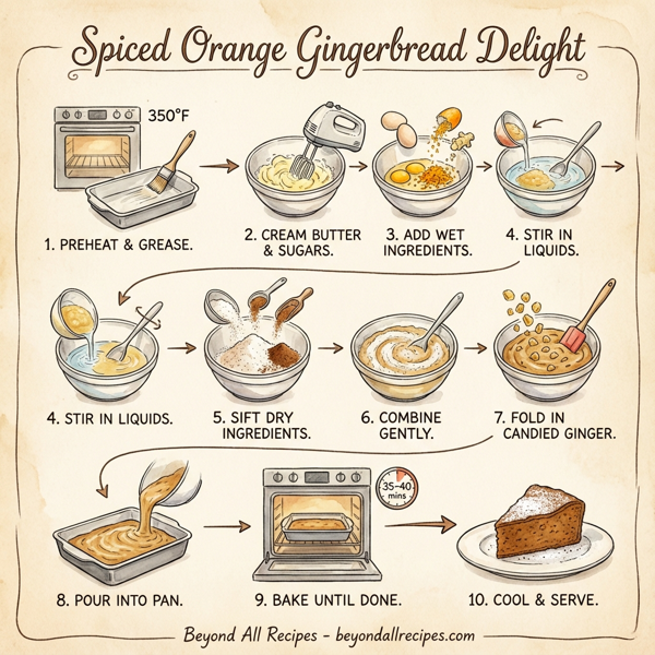 Spiced Orange Gingerbread Delight instructions