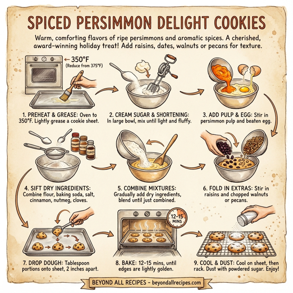 Spiced Persimmon Delight Cookies instructions