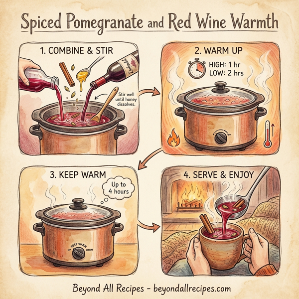 Spiced Pomegranate and Red Wine Warmth instructions