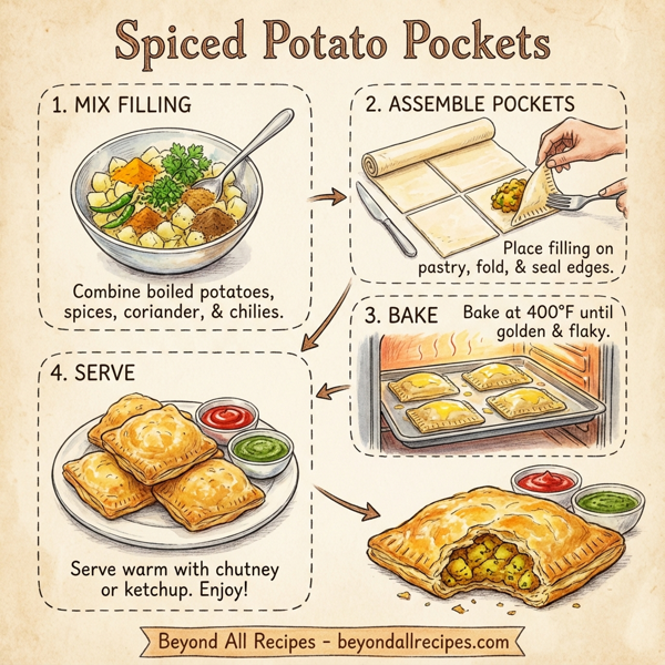 Spiced Potato Pockets instructions