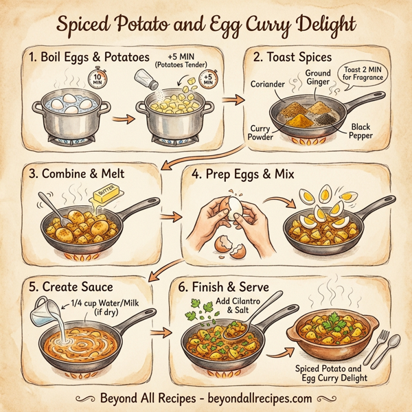 Spiced Potato and Egg Curry Delight instructions