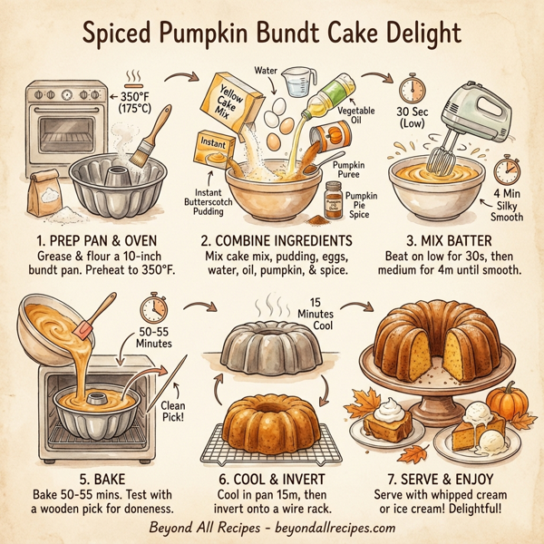 Spiced Pumpkin Bundt Cake Delight instructions