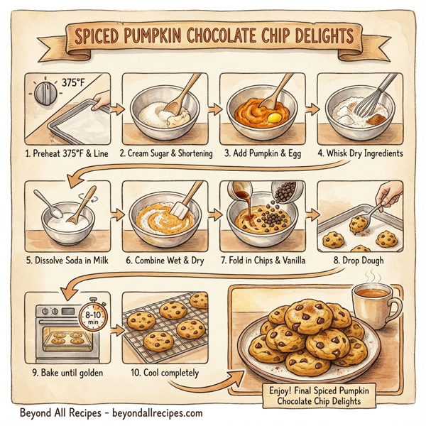Spiced Pumpkin Chocolate Chip Delights instructions