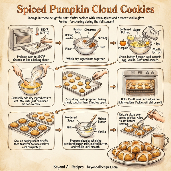 Spiced Pumpkin Cloud Cookies instructions