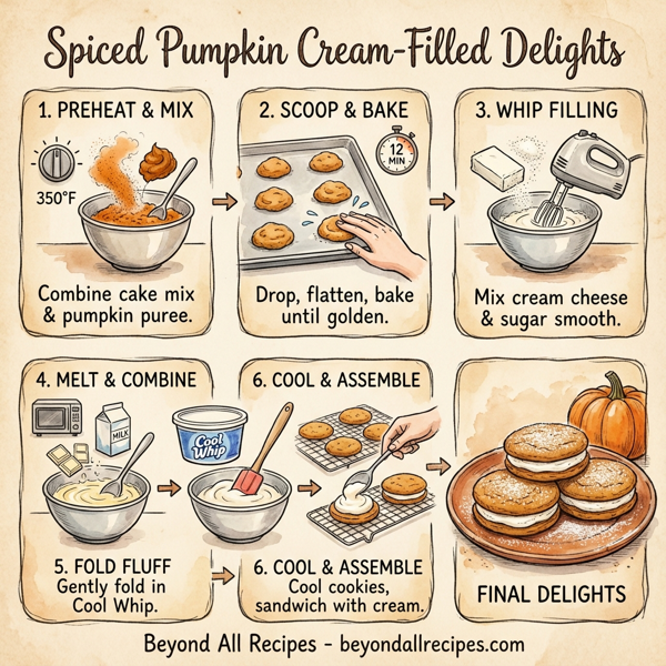 Spiced Pumpkin Cream-Filled Delights instructions