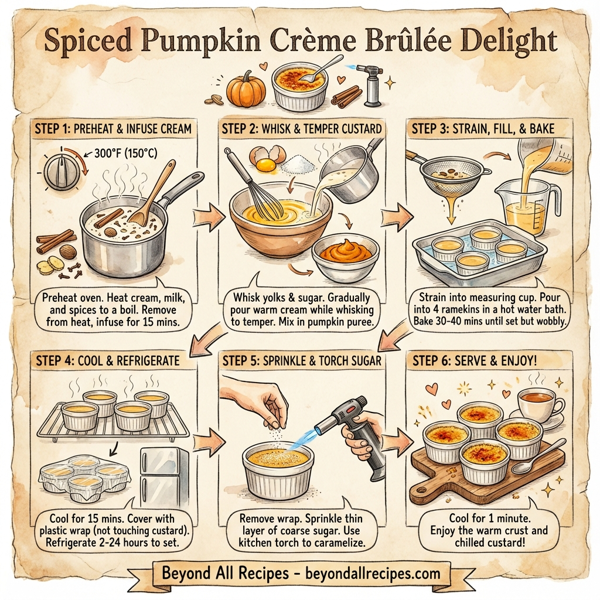 Spiced Pumpkin Crème Brûlée Delight instructions