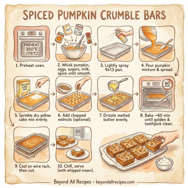 Spiced Pumpkin Crumble Bars instructions