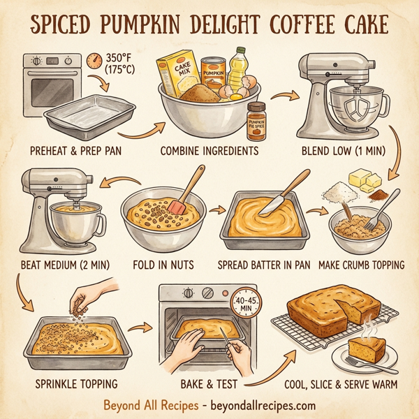 Spiced Pumpkin Delight Coffee Cake instructions