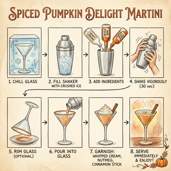 Spiced Pumpkin Delight Martini instructions