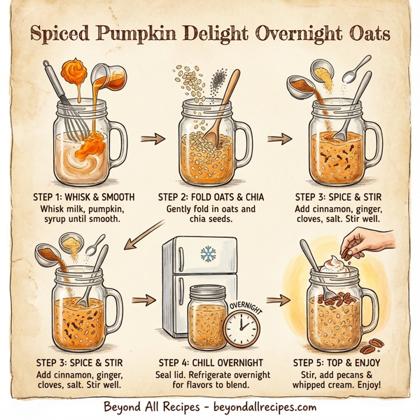 Spiced Pumpkin Delight Overnight Oats instructions