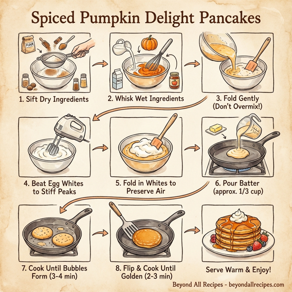 Spiced Pumpkin Delight Pancakes instructions