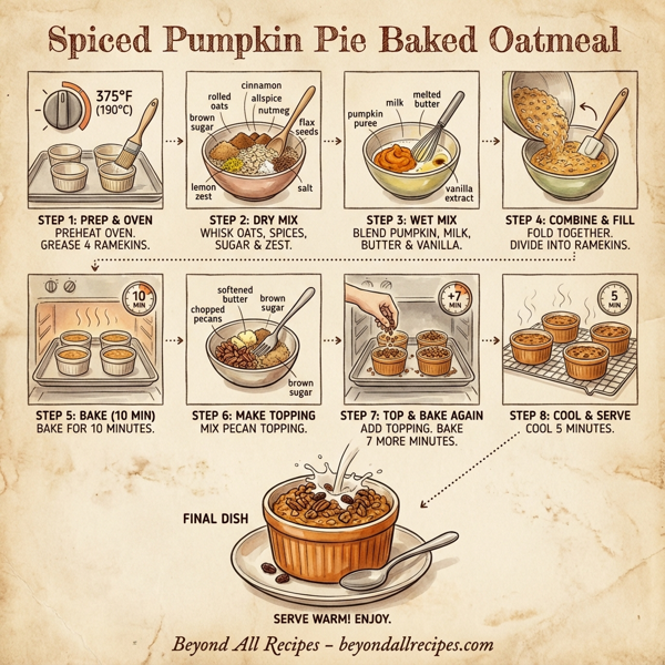Spiced Pumpkin Pie Baked Oatmeal instructions