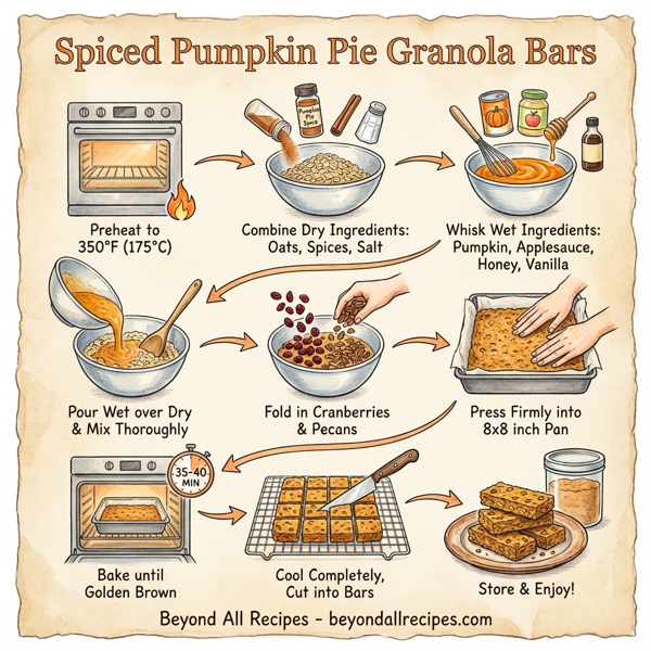 Spiced Pumpkin Pie Granola Bars instructions