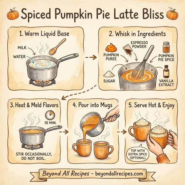 Spiced Pumpkin Pie Latte Bliss instructions