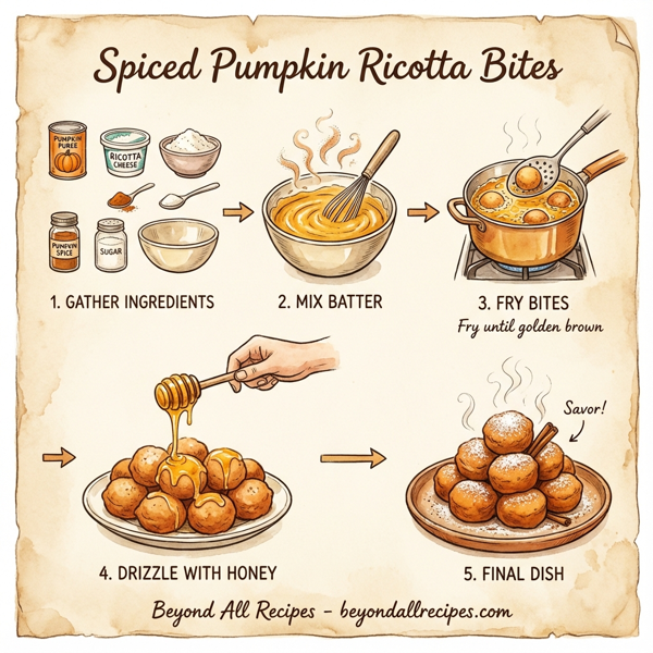 Spiced Pumpkin Ricotta Bites instructions