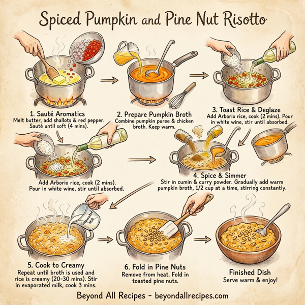 Spiced Pumpkin and Pine Nut Risotto instructions