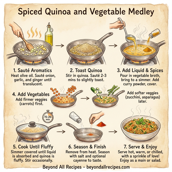 Spiced Quinoa and Vegetable Medley instructions