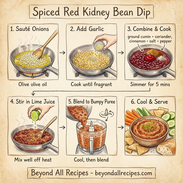 Spiced Red Kidney Bean Dip instructions