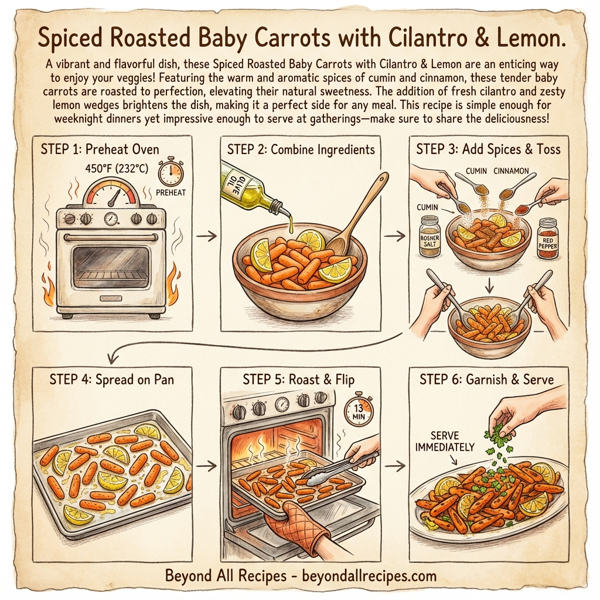 Spiced Roasted Baby Carrots with Cilantro & Lemon instructions