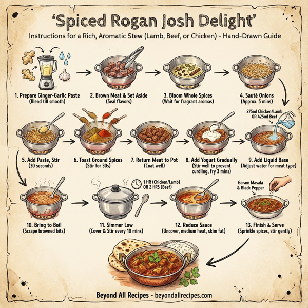 Spiced Rogan Josh Delight instructions