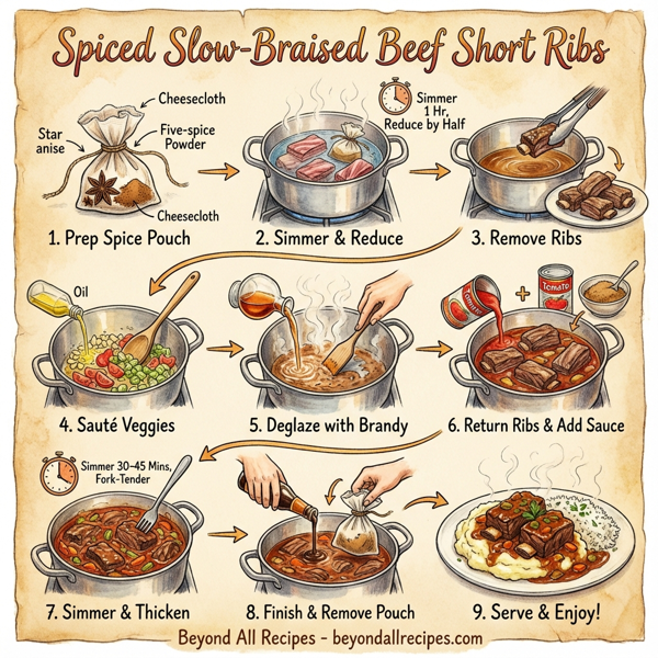 Spiced Slow-Braised Beef Short Ribs instructions