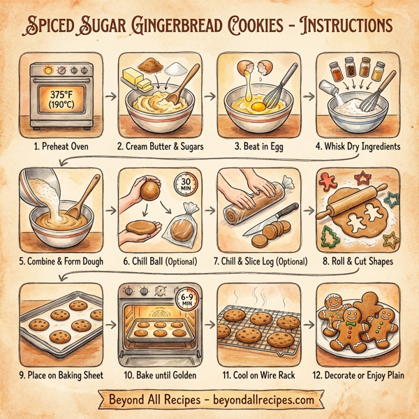 Spiced Sugar Gingerbread Cookies instructions
