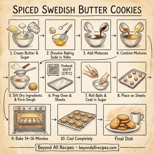 Spiced Swedish Butter Cookies instructions