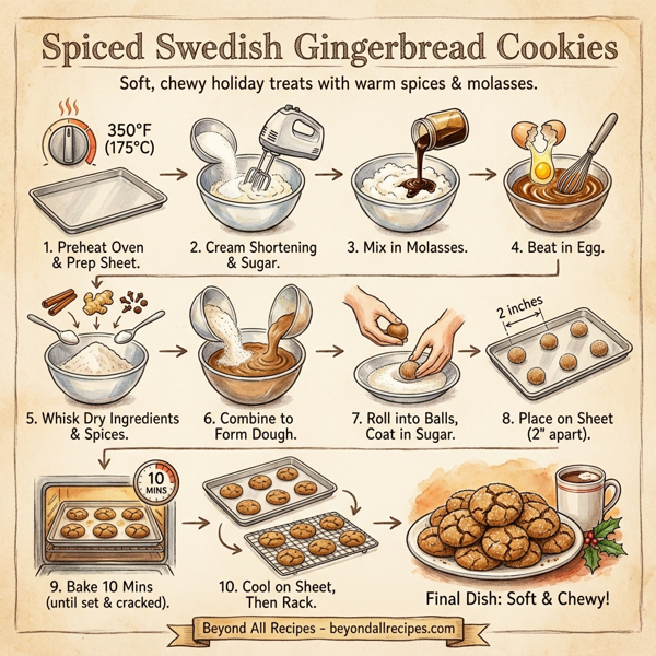 Spiced Swedish Gingerbread Cookies instructions