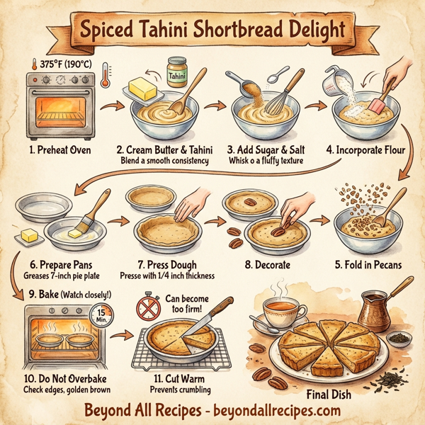 Spiced Tahini Shortbread Delight instructions