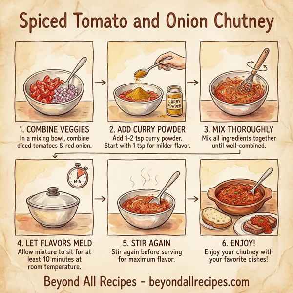 Spiced Tomato and Onion Chutney instructions