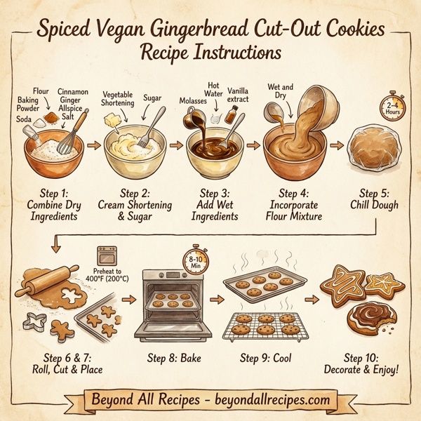 Spiced Vegan Gingerbread Cut-Out Cookies instructions
