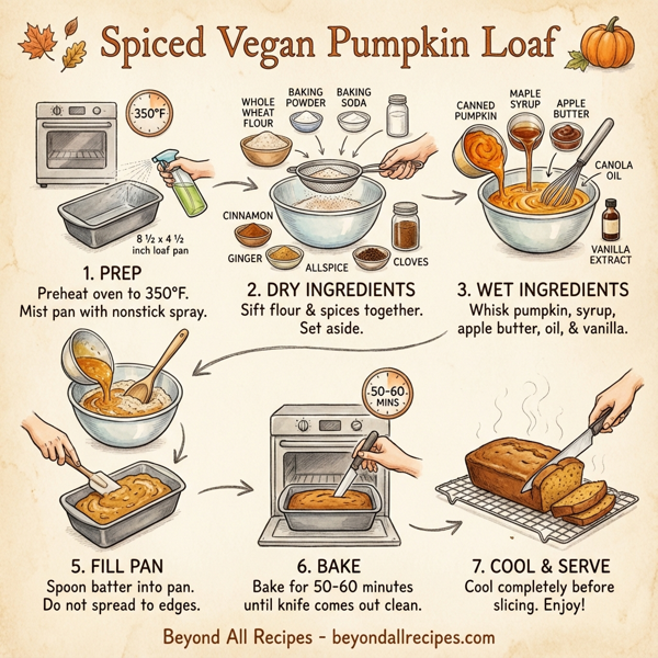 Spiced Vegan Pumpkin Loaf instructions