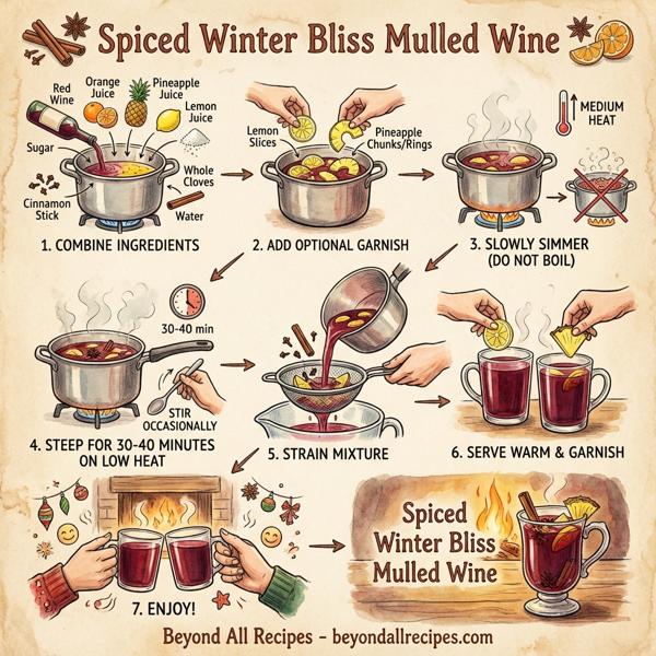 Spiced Winter Bliss Mulled Wine instructions