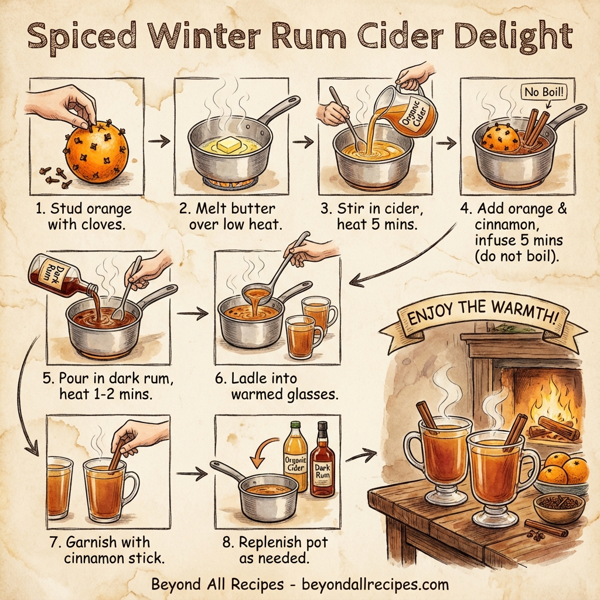 Spiced Winter Rum Cider Delight instructions