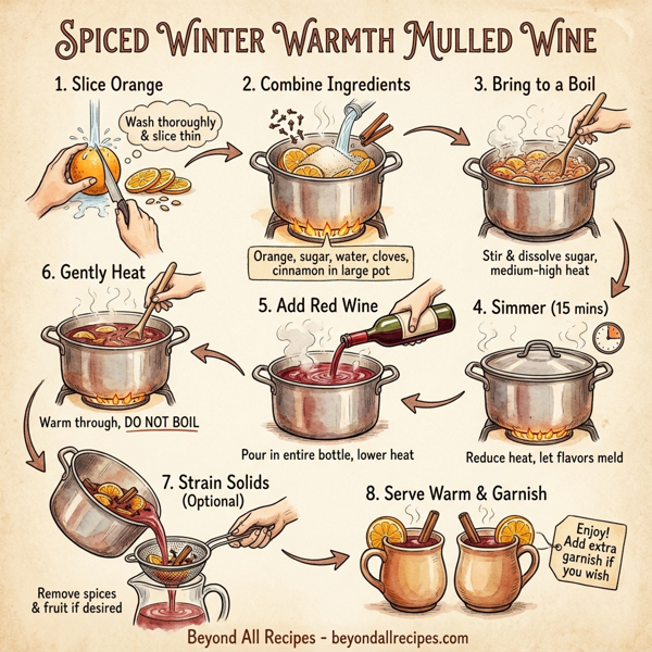 Spiced Winter Warmth Mulled Wine instructions