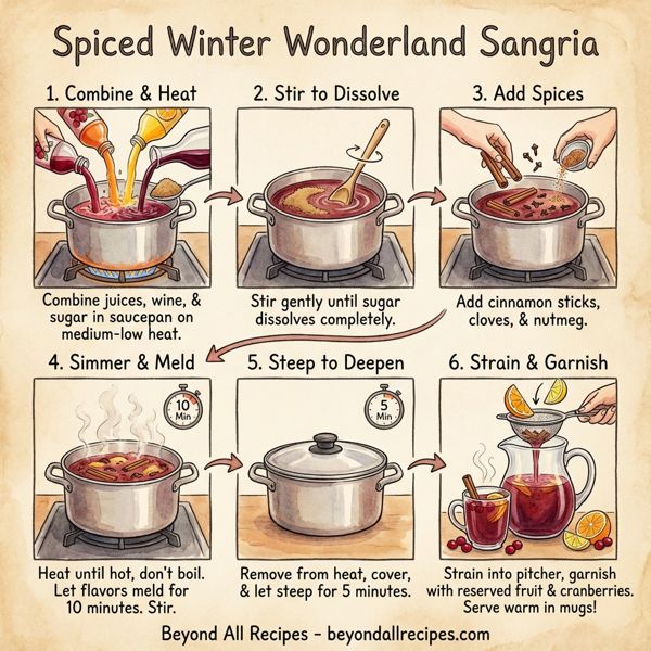 Spiced Winter Wonderland Sangria instructions