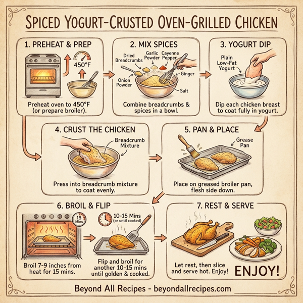 Spiced Yogurt-Crusted Oven-Grilled Chicken instructions