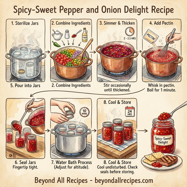 Spicy-Sweet Pepper and Onion Delight instructions