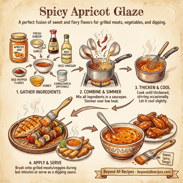 Spicy Apricot Glaze instructions