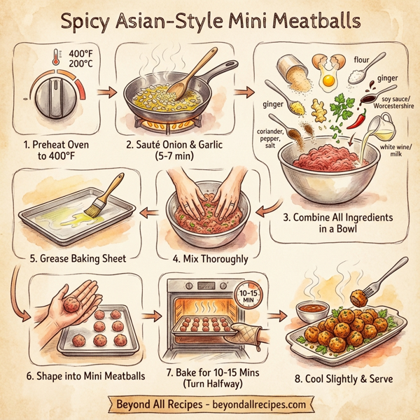Spicy Asian-Style Mini Meatballs instructions
