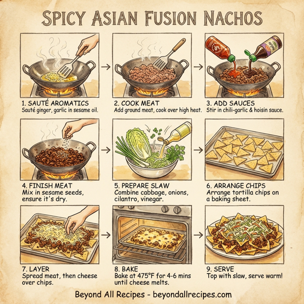 Spicy Asian Fusion Nachos instructions