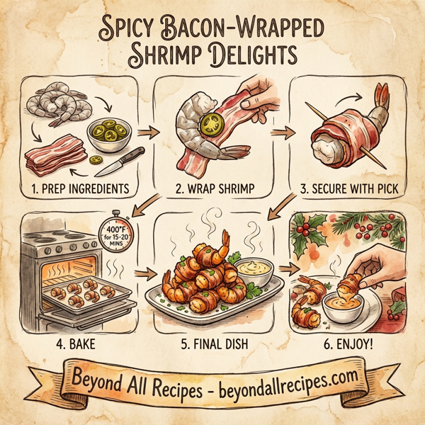 Spicy Bacon-Wrapped Shrimp Delights instructions