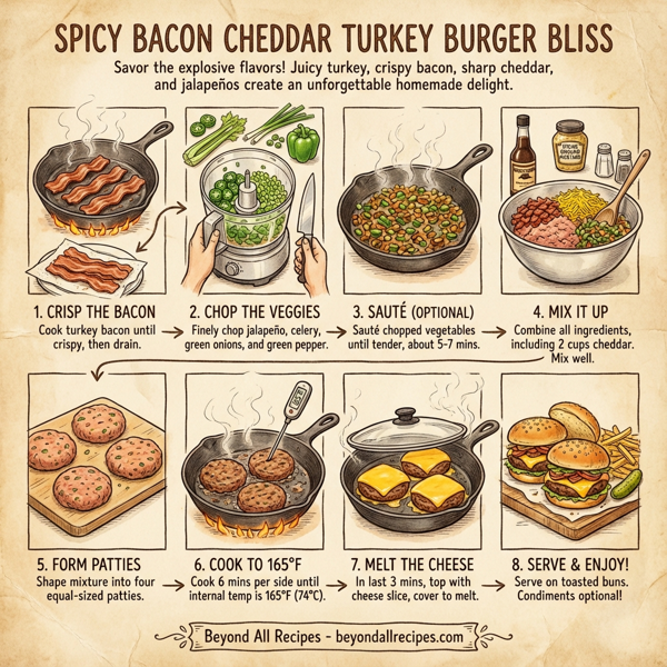 Spicy Bacon Cheddar Turkey Burger Bliss instructions
