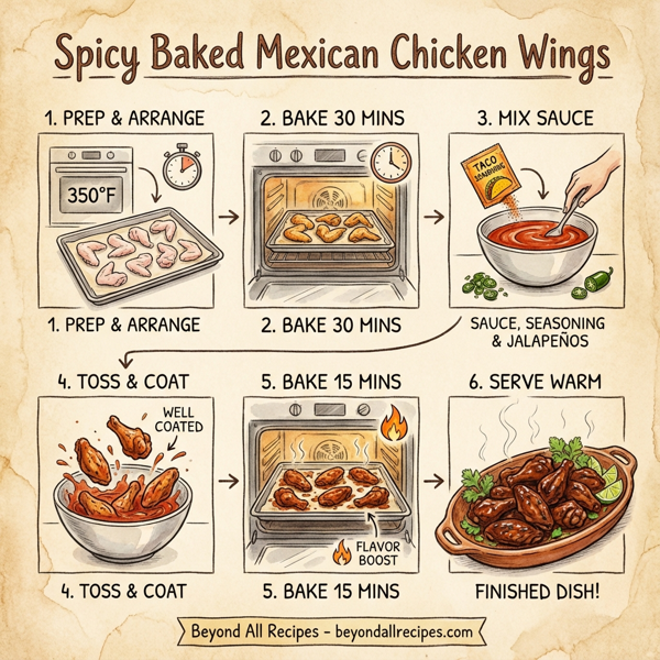 Spicy Baked Mexican Chicken Wings instructions