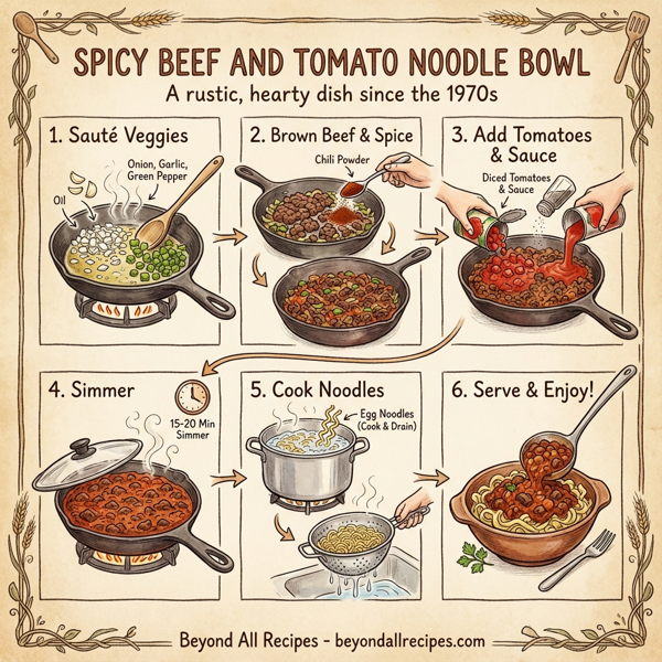 Spicy Beef and Tomato Noodle Bowl instructions