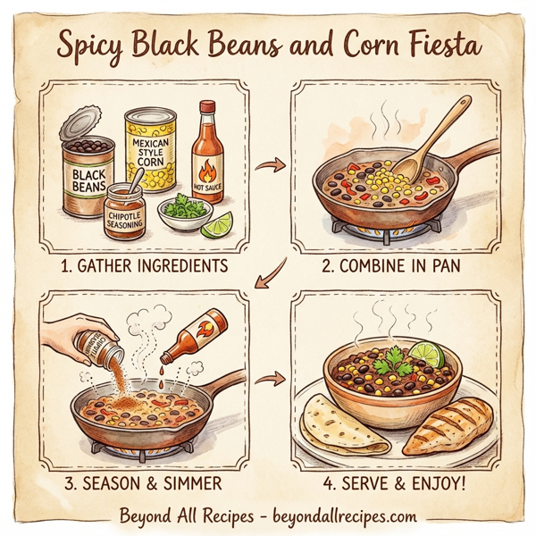 Spicy Black Beans and Corn Fiesta instructions