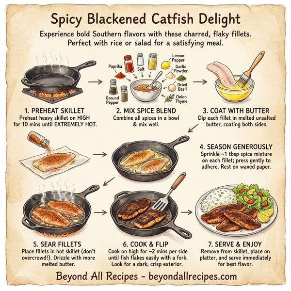 Spicy Blackened Catfish Delight instructions