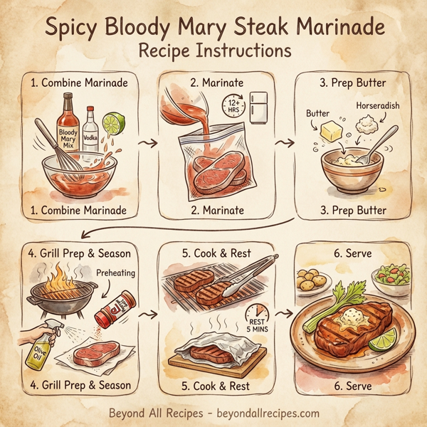 Spicy Bloody Mary Steak Marinade instructions